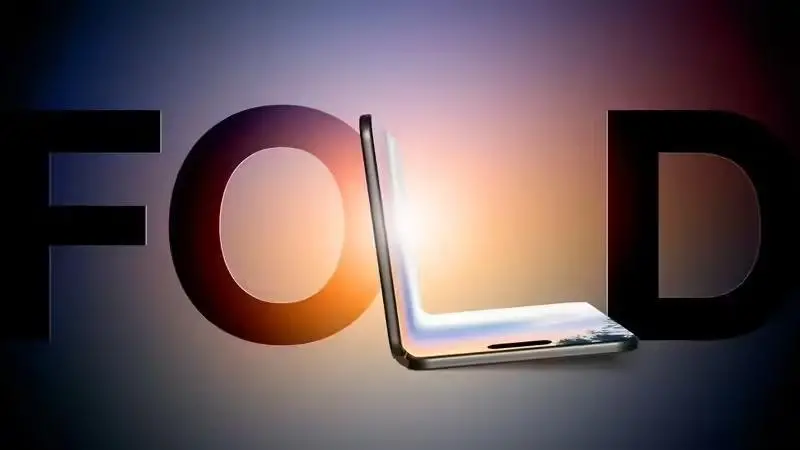 ▲ 折疊屏 iPhone 手機的假想圖