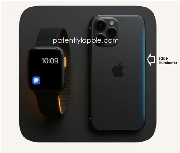 蘋(píng)果獲邊緣照明器專(zhuān)利：設(shè)備邊框可發(fā)光提醒 避免頻繁點(diǎn)亮屏幕