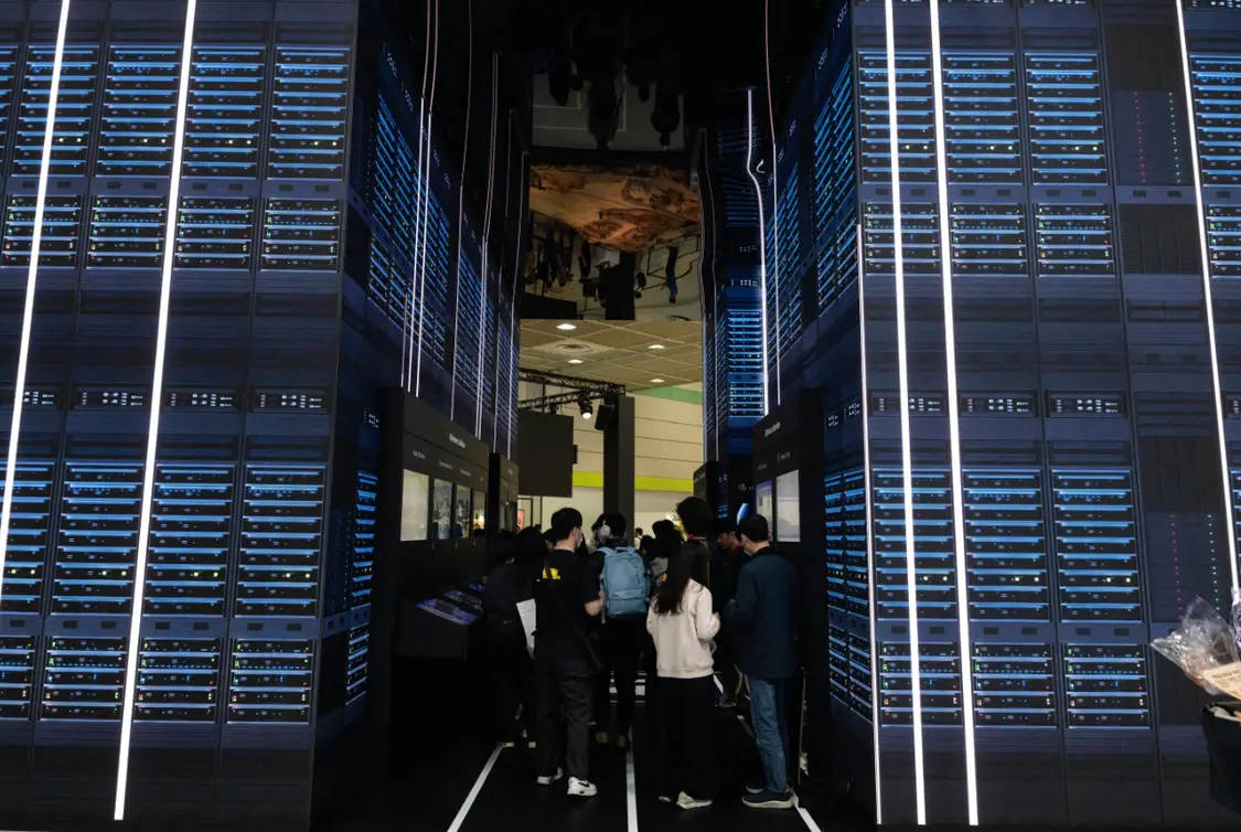 SK電訊在韓國IT展會上的展臺